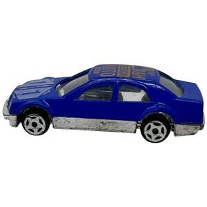 "Vintage B&H Design Auto Motor Blue Die-Cast Toy Car #1 Collectible Model"